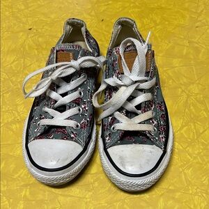 Converse Kids Sneakers with Floral Design